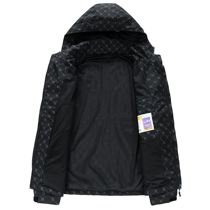 Damen Modische Wasserdichte Funktionsjacke mit Kapuze Drune