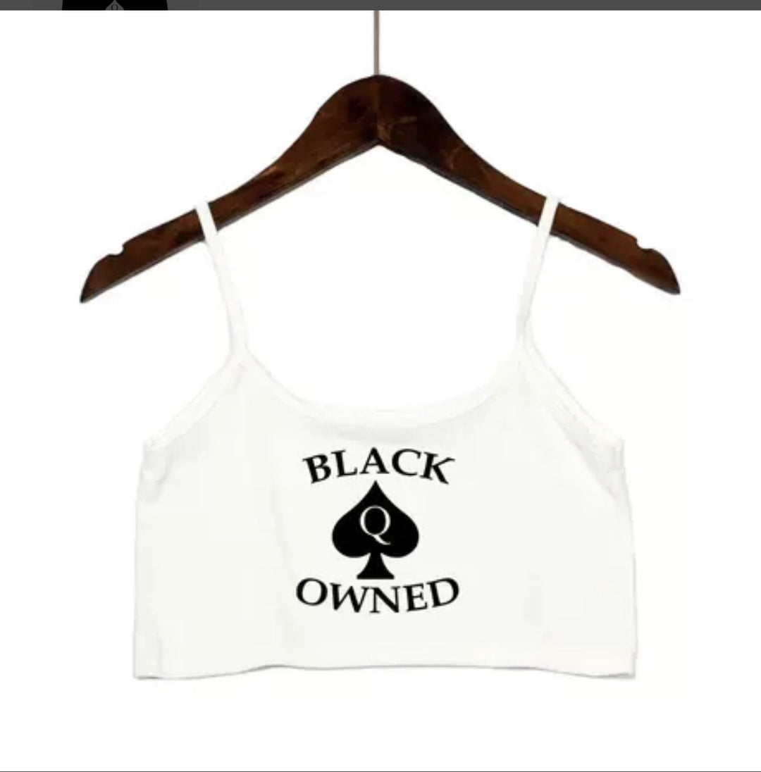Damen Crop-Top mit modernen Schriftzügen und verstellbaren Trägern Drune