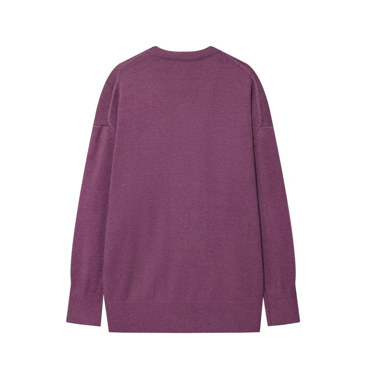 Damen eleganter V-Ausschnitt Pullover Drune