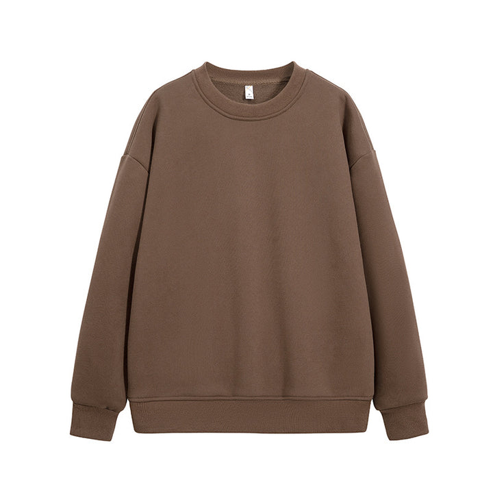 Unisex Oversize Rundhals-Sweatshirt aus schwerer Baumwollmischung mit geripptem Saum und Raglanärmeln Drune