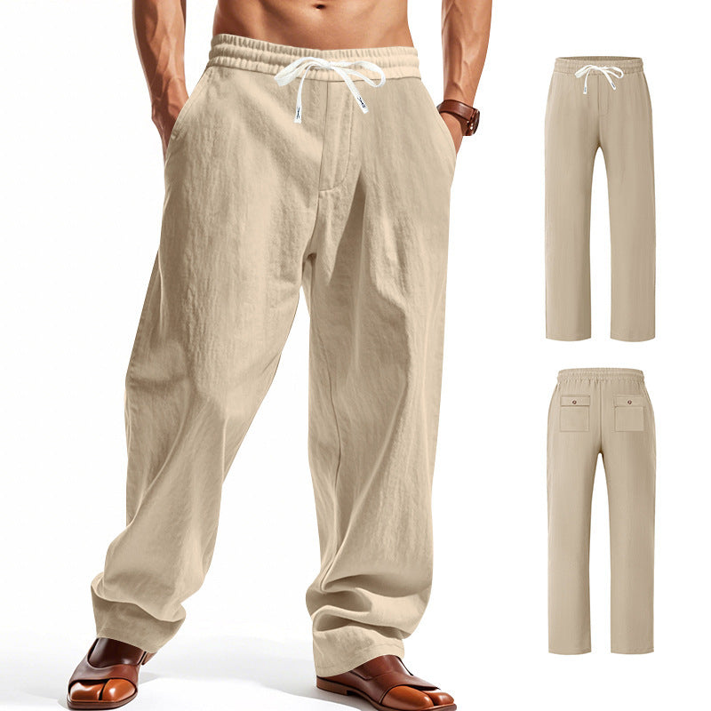 Herren Bequeme Freizeithose mit verstellbarem Bund und praktischen Taschen Drune