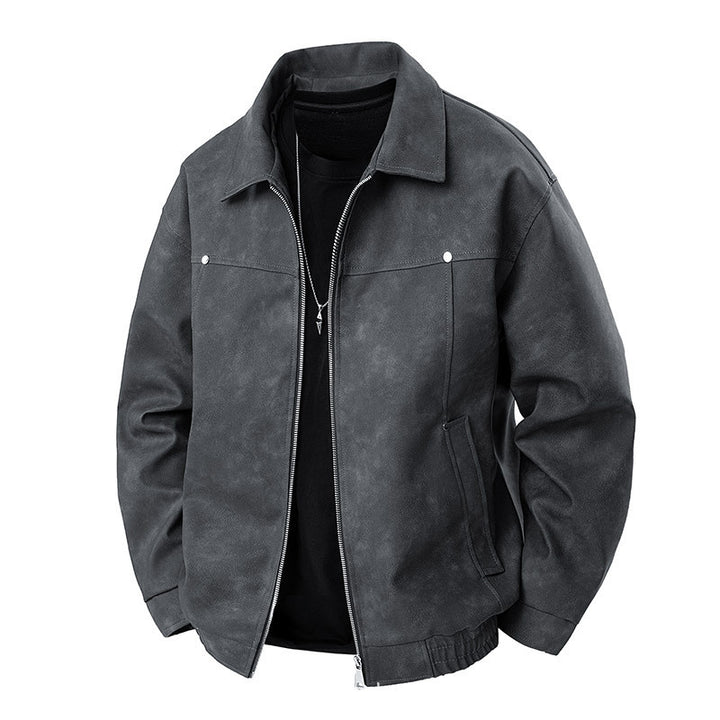 Herren Modische Wildlederjacke Drune