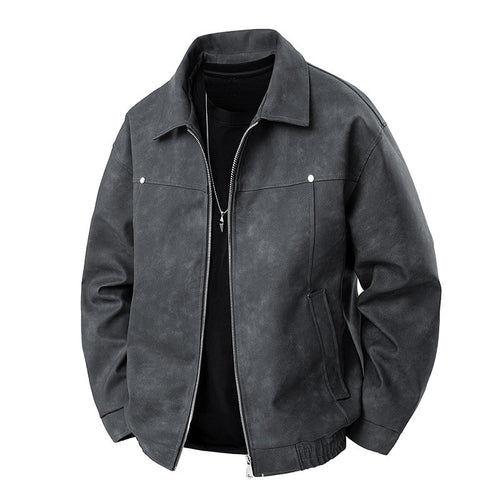 Herren Modische Wildlederjacke Drune