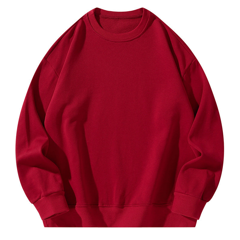 Unisex Oversize-Sweatshirt mit Rundhalsausschnitt, überschnittener Schulter und geripptem Saum Drune