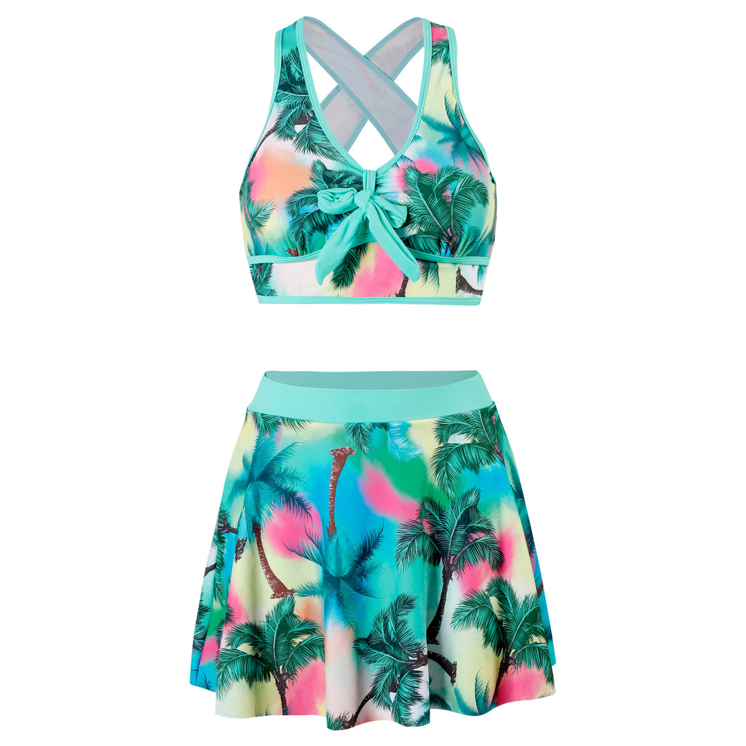 Damen Sportlicher Skirtini Drune