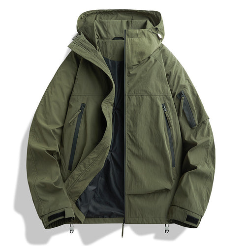 Herren Funktionale Wasserabweisende Jacke Drune