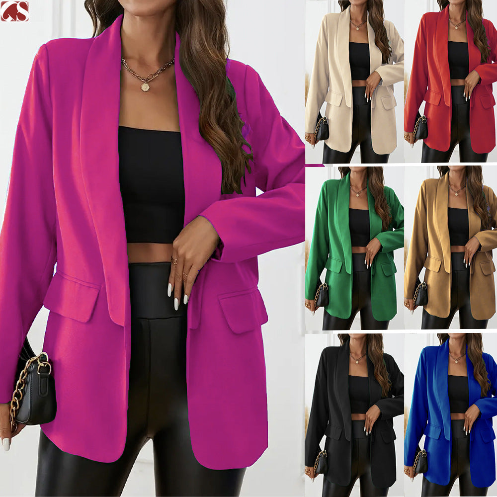 Damen Elegante und lässige Blazerjacke Drune