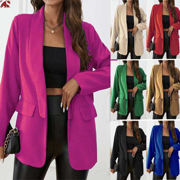 Damen Elegante und lässige Blazerjacke Drune