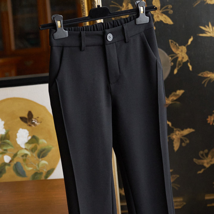 Damen Hoch taillierte Freizeit-Hose Drune