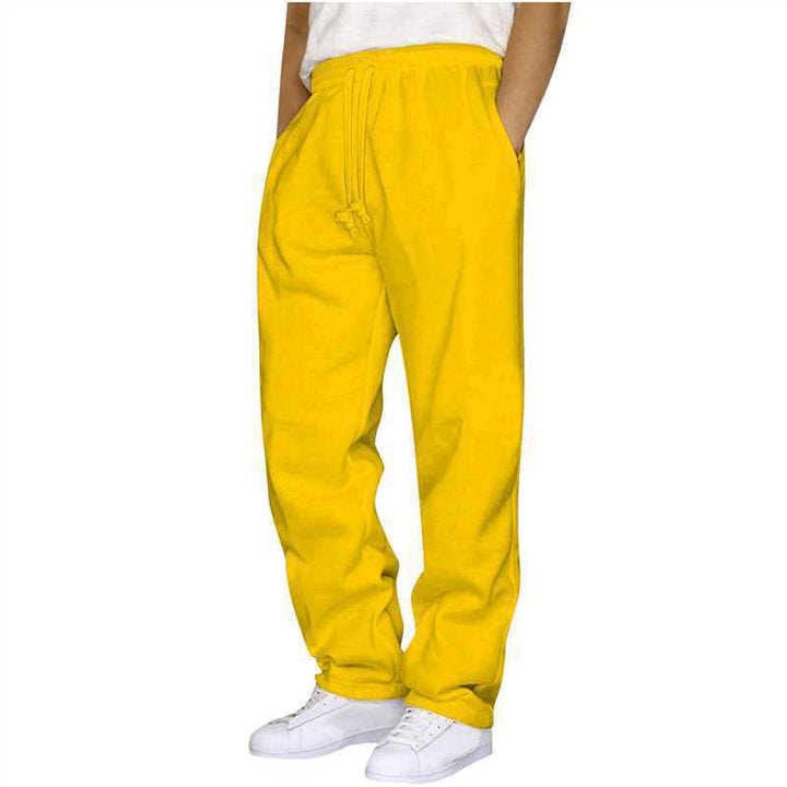 Damen nan ungekürzte Relax-Freizeithose mit hohem Komfortbund, innenliegendem Kordelzug und seitlichen Eingrifftaschen Drune