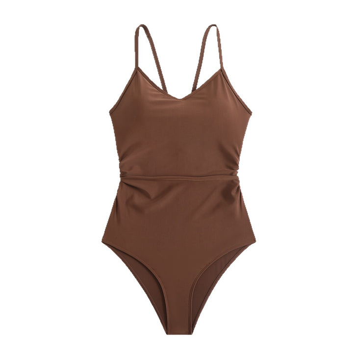 Damen eleganter Badeanzug mit verstellbaren Trägern Drune