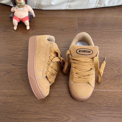 Damen Sportliche Sneaker aus weichem Wildleder mit rutschfester Sohle Drune