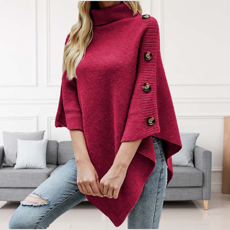 Drune | Einfarbiger Strickpullover Für Elegante Outfits
