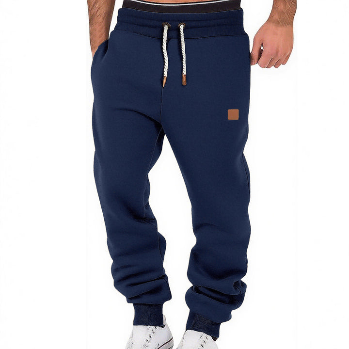 Herren Relax-Fit Fleece-Jogginghose mit Bündchen und Kordelzug Drune