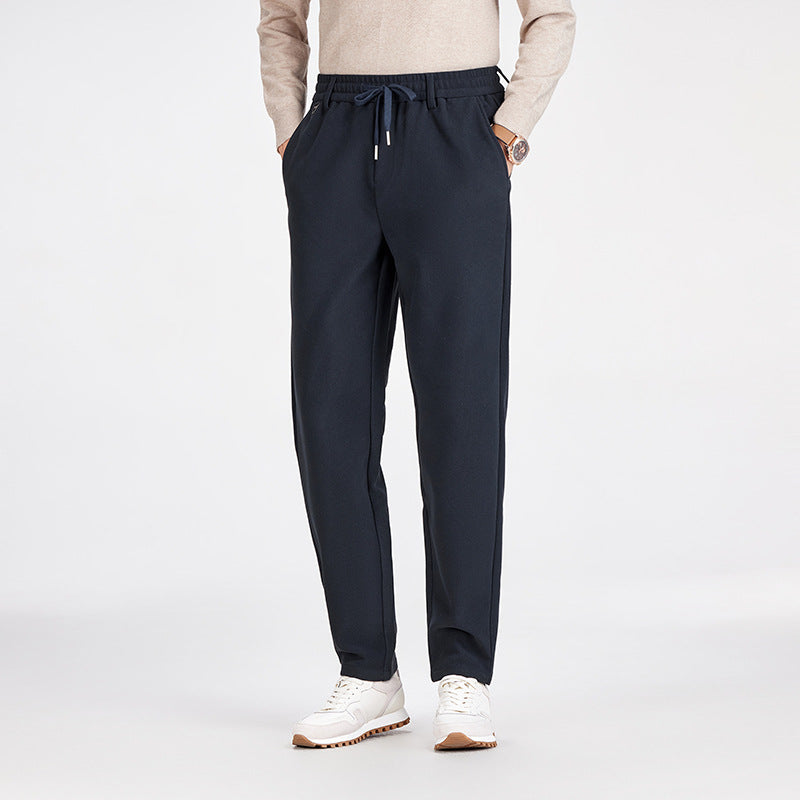 Herren Legere Jogginghose mit geradem Schnitt, elastischem Bund und umgeschlagenem Saum Drune