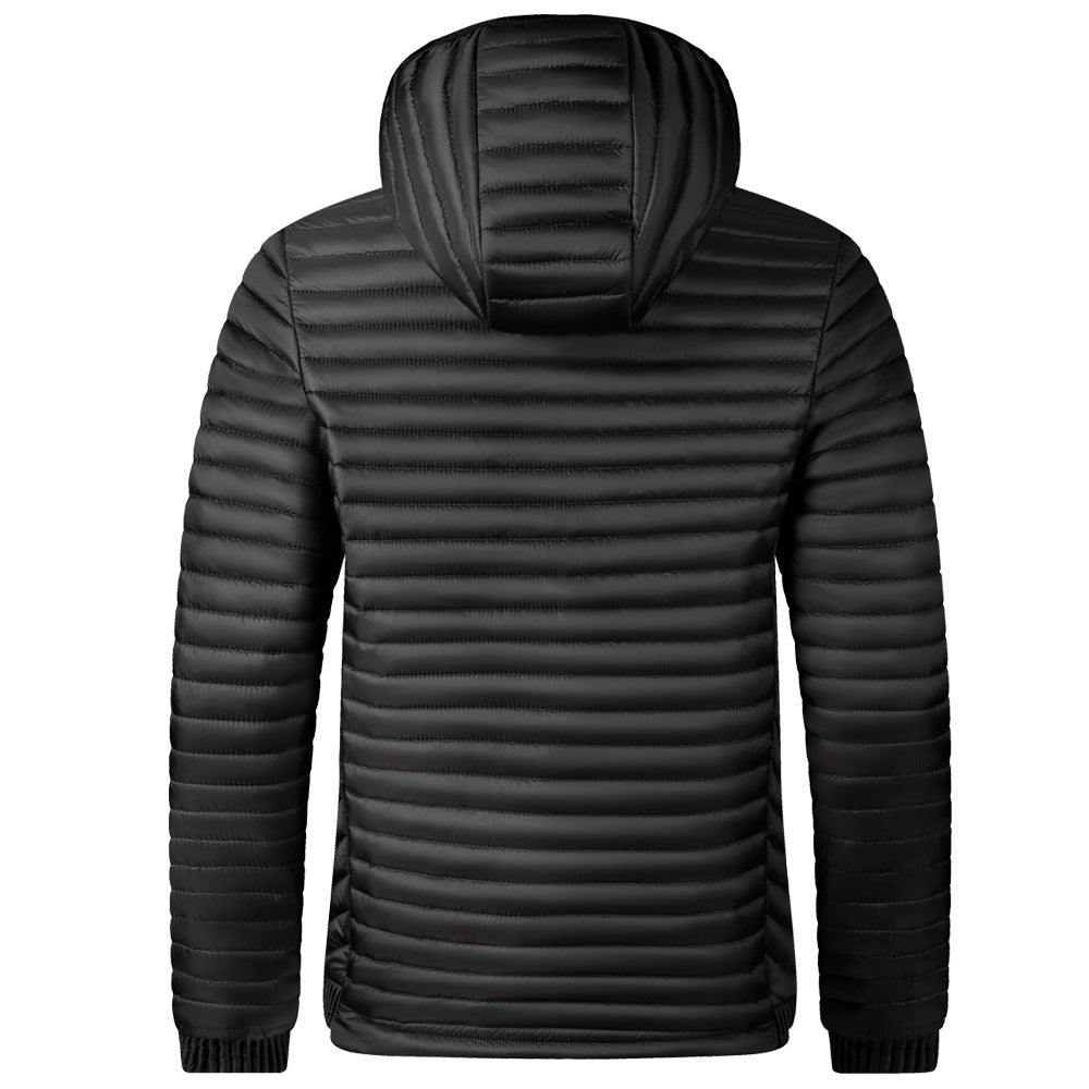 Herren Moderne Steppjacke mit Kapuze Drune