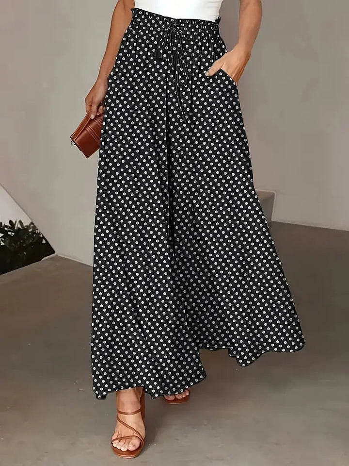 Damen Palazzo-Hosen mit elastischem Bund und praktischen Taschen Drune