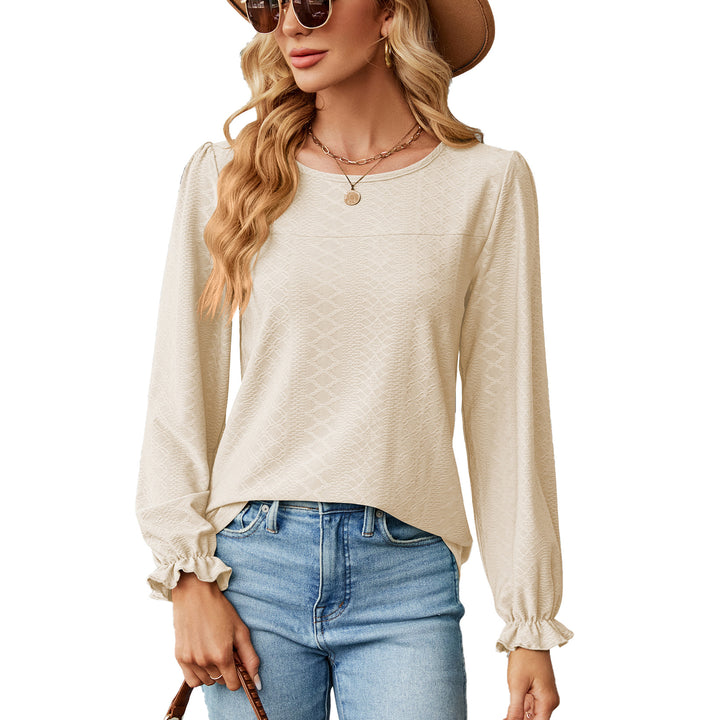 Damen Blusenshirt mit Raffungen und elegantem Strukturdesign Drune