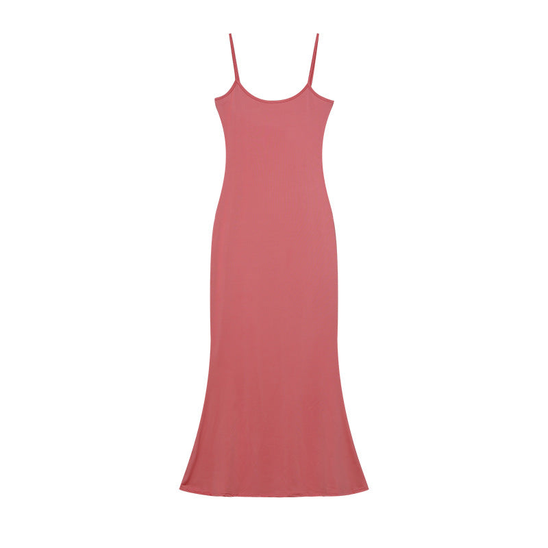 Damen Elegantes Slip Maxi Kleid Drune
