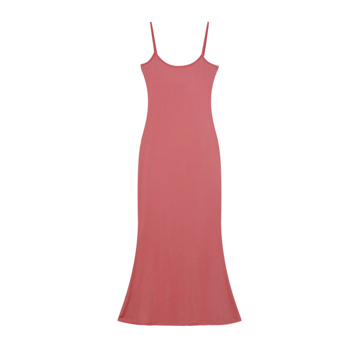 Damen Elegantes Slip Maxi Kleid Drune