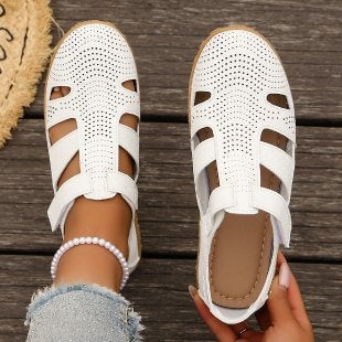 Damen Atmungsaktive Riemensandalen mit verstellbarem Klettverschluss Drune