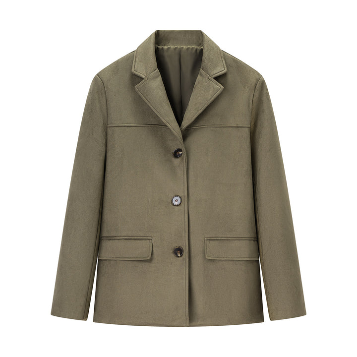 Damen modischer Blazer aus weichem Material Drune