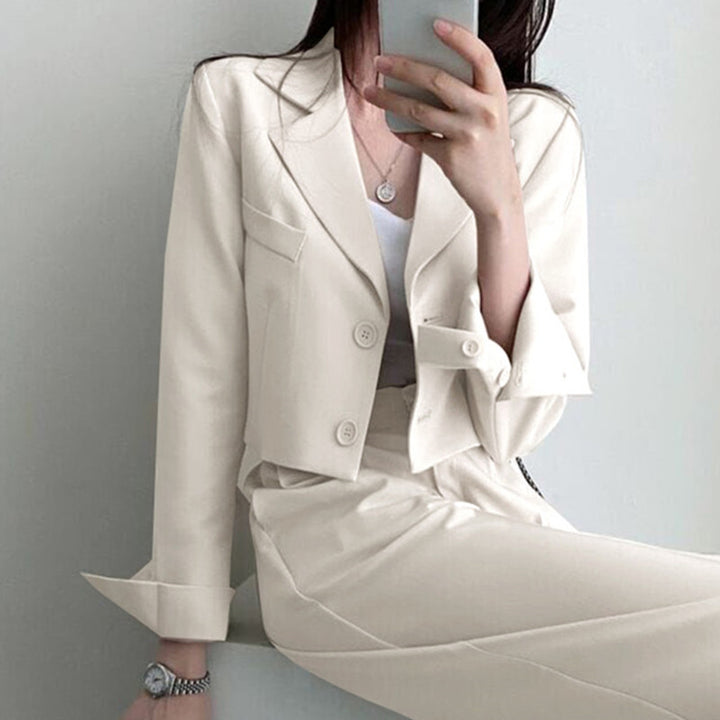 Damen Weit geschnittene Hochtaillierte Hose Drune
