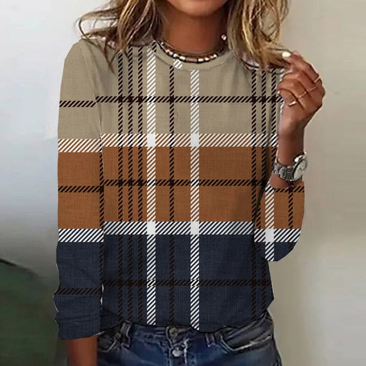 Drune | Bedruckter legerer Pullover Top