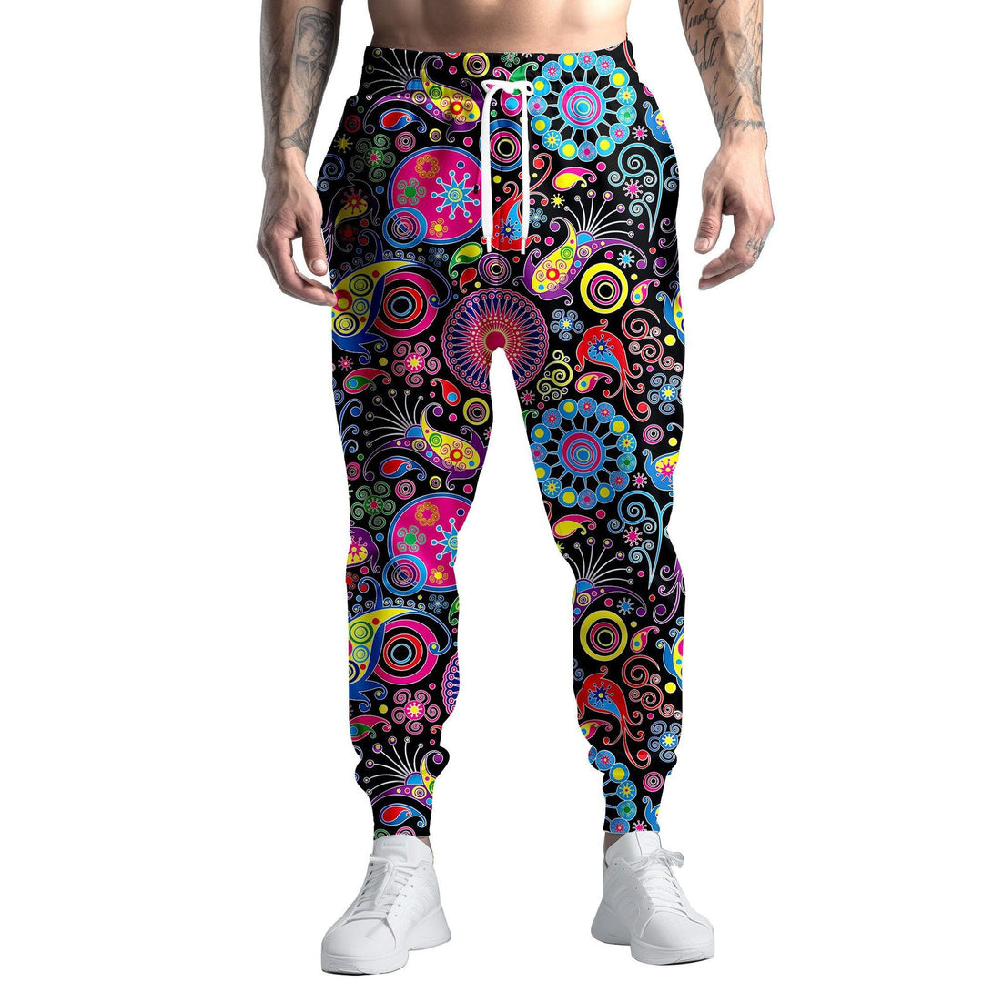 Herren Sportliche Jogginghose mit kreativem Mustermix Drune