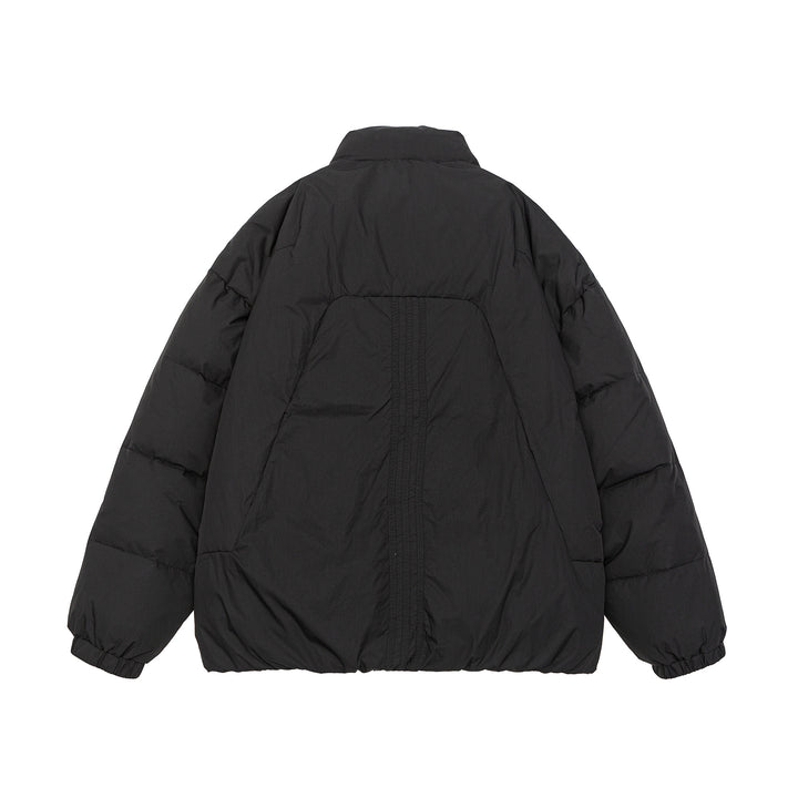 Damen Voluminöse Steppjacke mit hohem Stehkragen und winddichter Frontblende Drune