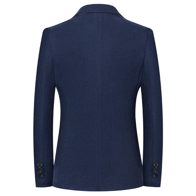 Herren eleganter Freizeitblazer aus hochwertigem Gewebe mit feiner Struktur Drune
