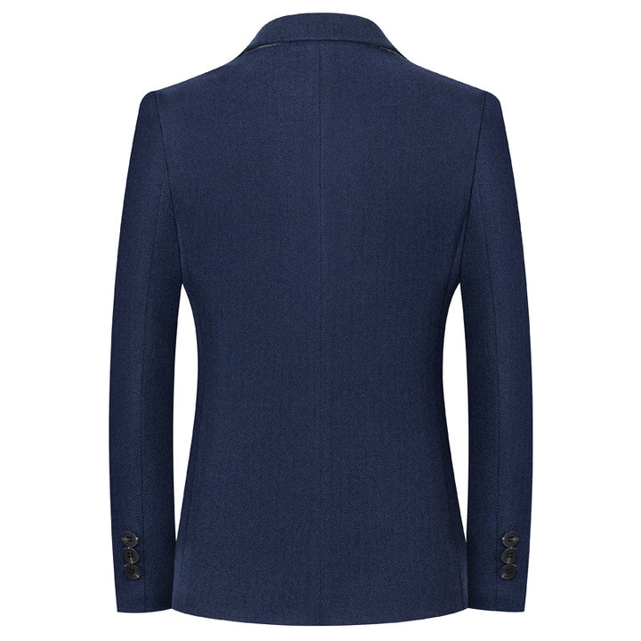 Herren eleganter Freizeitblazer aus hochwertigem Gewebe mit feiner Struktur Drune