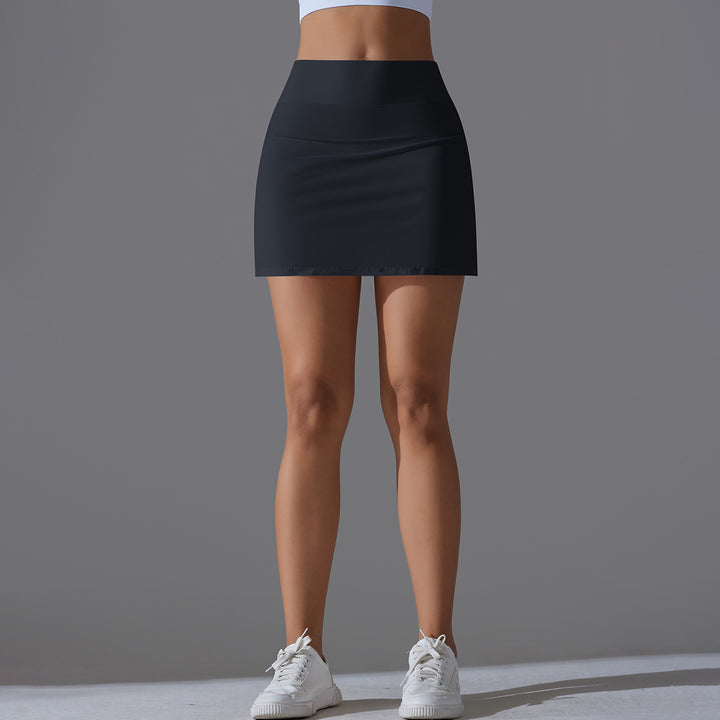 Damen Sportrock mit hohem Bund und integrierter Shorts Drune
