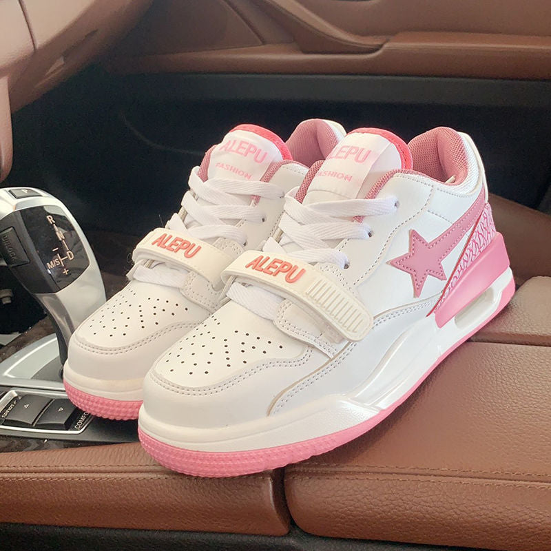 Damen Sportliche Sneaker mit verstellbarem Klettverschluss und weicher Dämpfung Drune