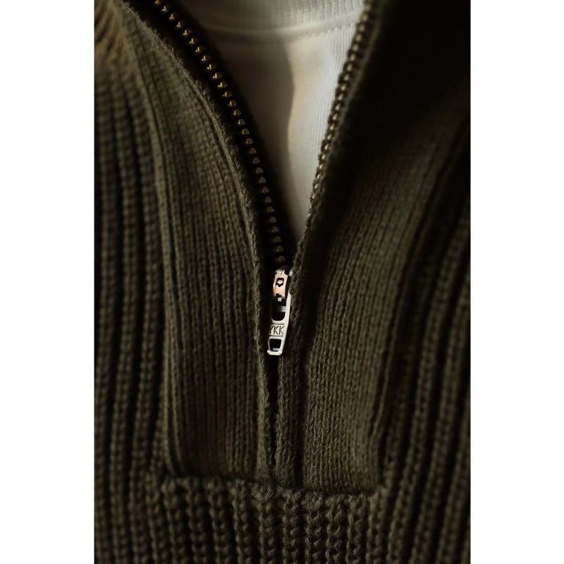 Herren Strickpullover mit Stehkragen Drune