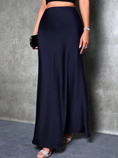 Damen Maxirock mit fließendem Schnitt und elegantem Fall Drune