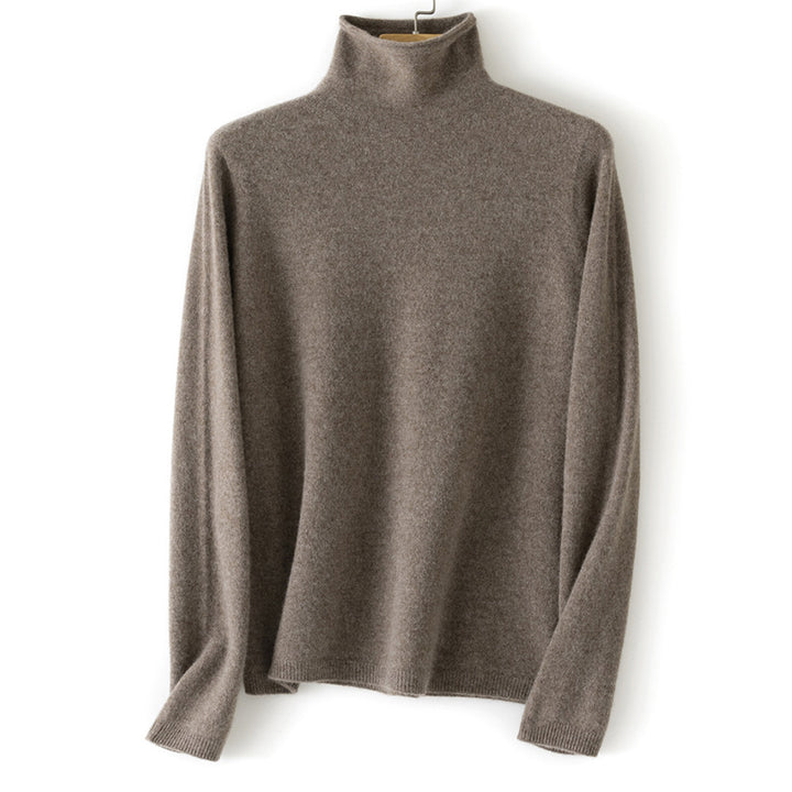 Damen Feinstrick Rollkragenpullover aus Kaschmirmischung leicht oversized Drune