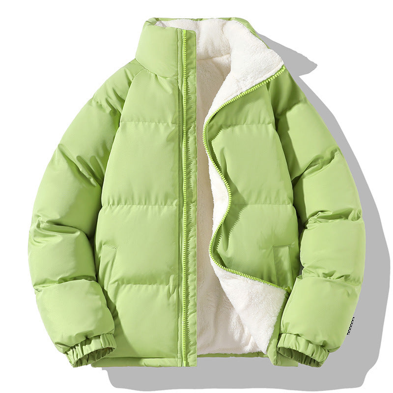 Damen Kurzpolar-Steppjacke mit Teddyfutter, Boxy‑Cut & verdecktem Reißverschluss Drune
