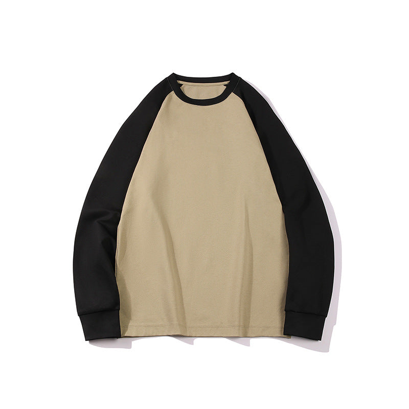 Herren Oversize Raglan-Sweatshirt mit Colourblocking und gerippten Bündchen Drune