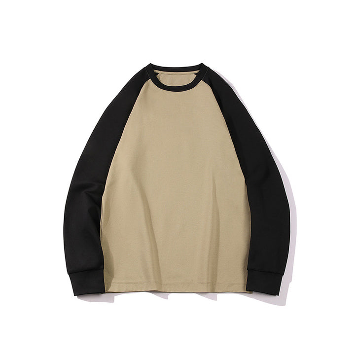 Herren Oversize Raglan-Sweatshirt mit Colourblocking und gerippten Bündchen Drune