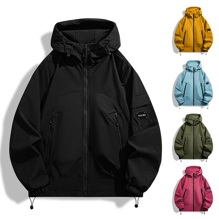 Herren Moderner Allwetter-Hoodie mit Wind- und Wasserabweisender Membran Drune