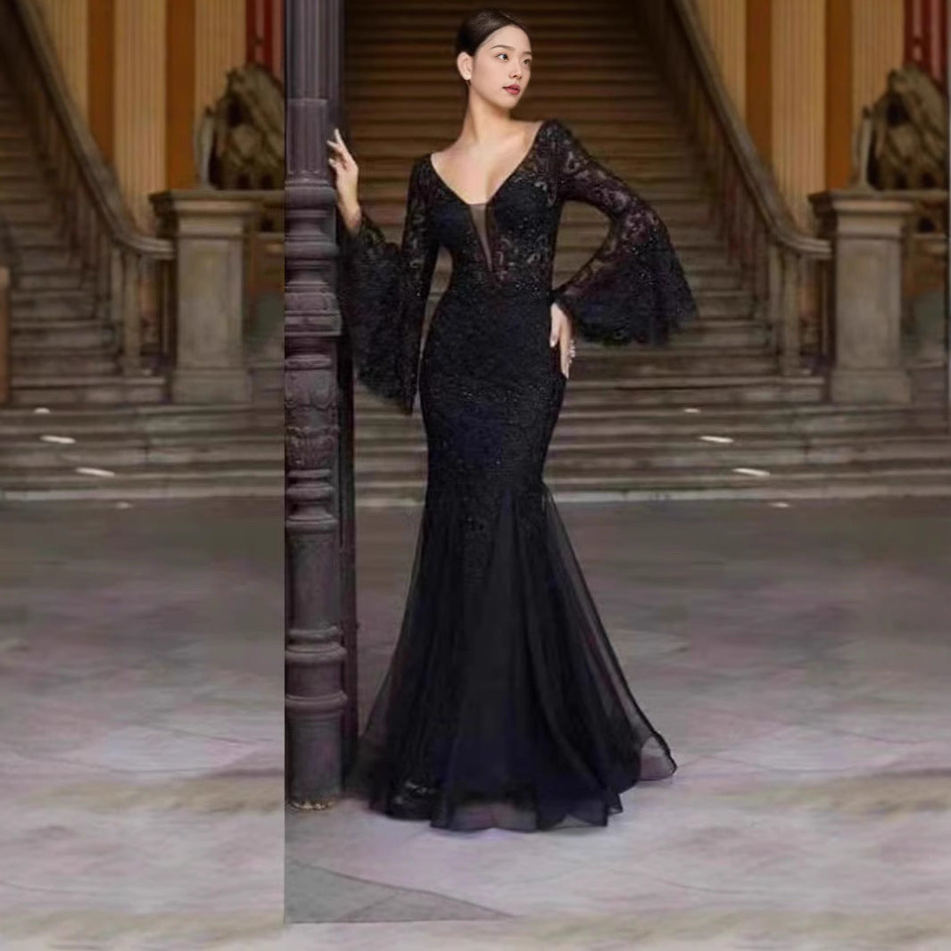 Drune | Vintage Party Lange Meerjungfrau Rock Kleid