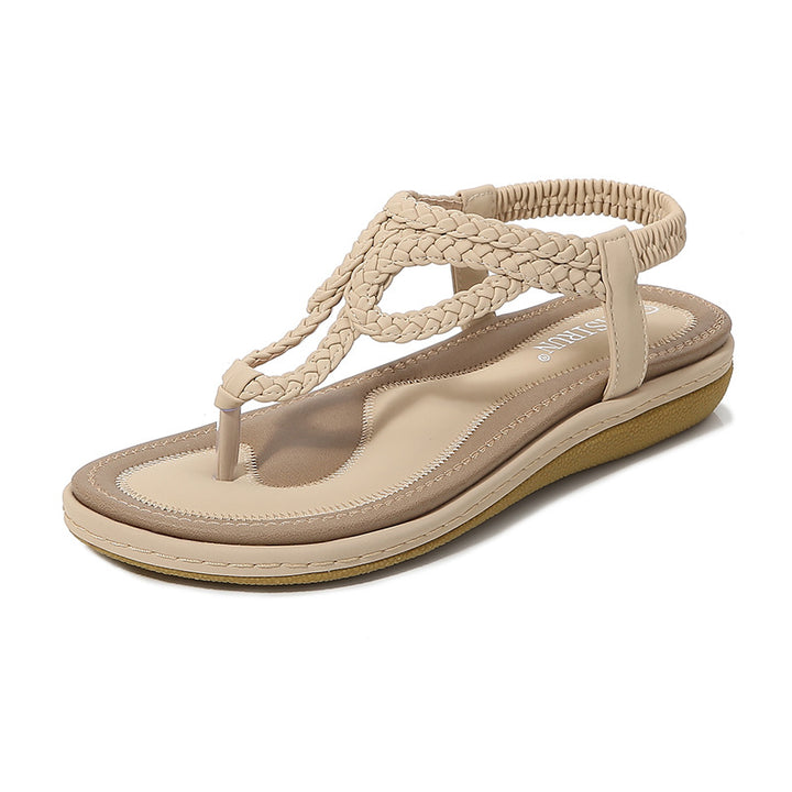 Damen Bequeme Zehentrenner mit geflochtenem Design Drune