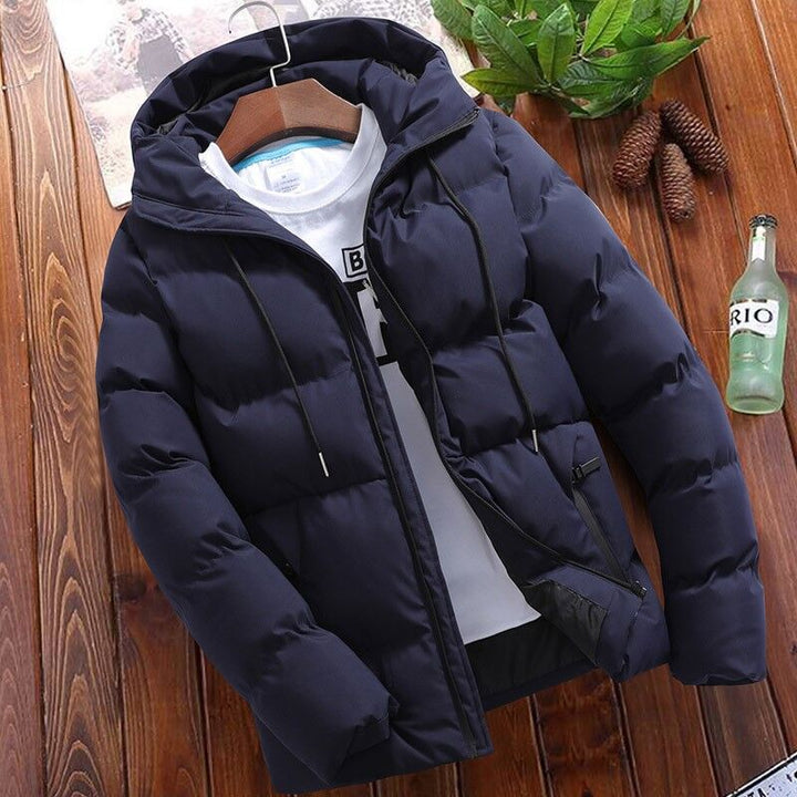 Herren nan wattierte Kapuzen-Winterjacke mit wasserabweisender Außenhülle und gesteppter Isolierung Drune