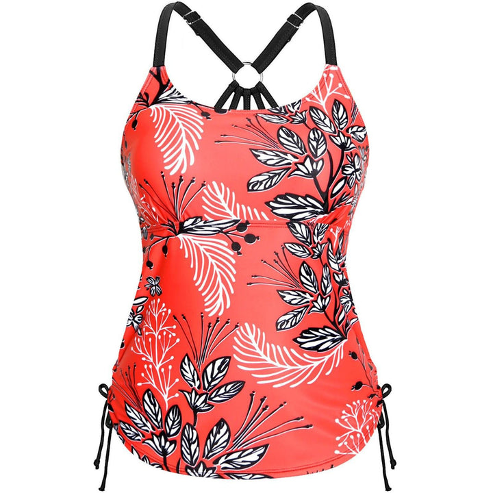 Damen Tankini mit floraler Musterung und verstellbaren Trägern Drune