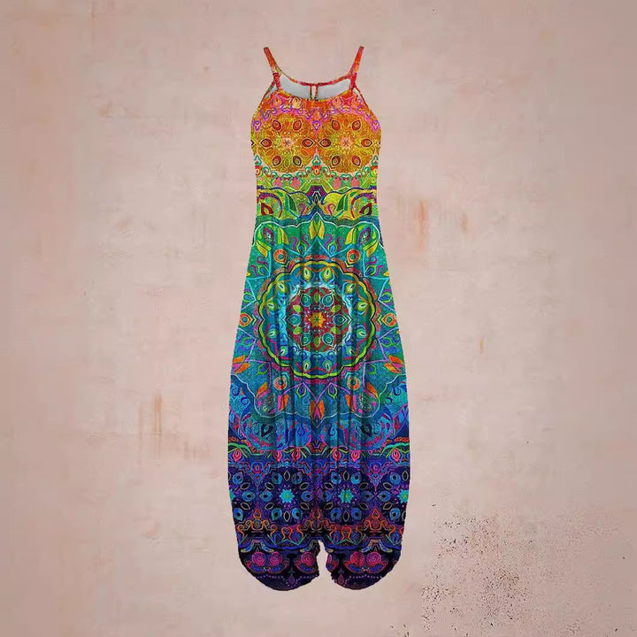 Damen Jumpsuit mit astrologischem Print Drune