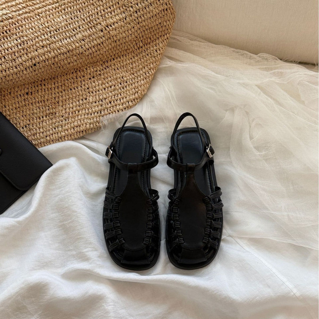 Damen Sandalen mit raffiniertem Riemendesign und komfortablem Fußbett Drune
