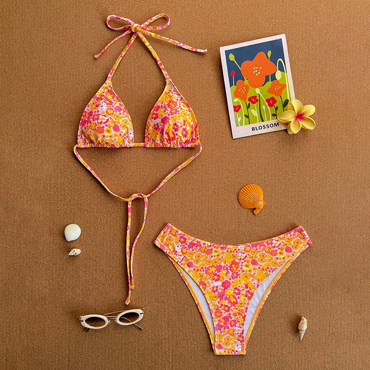 Damen Triangel-Bikini mit klassischen Punkten Drune