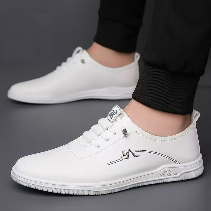 Herren Eleganter leichter Schnür-Casualschuh mit Lederoptik Drune