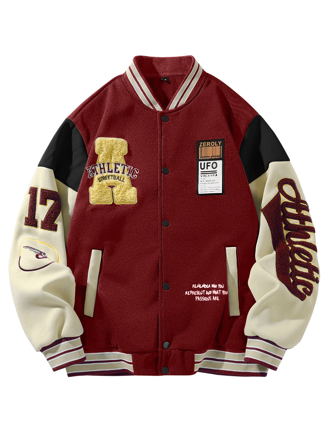 Herren Elegante College-Jacke Drune